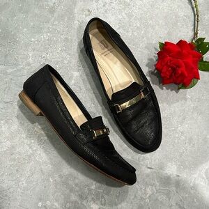 Bruno Magli black leather flats EU 39 US 9 Made in Italy